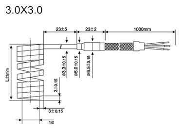 OEM hot runner coil heaters with thermcouple 2.2X4.2,3.0X3.0|Spring heater 230V 240V|Hot Runner Components