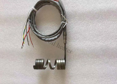 Customise hot runner mold heater|Coil heater with K type thermocouple section size2.2X4.2 ,5 wire from China