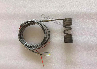 Customise hot runner mold heater|Coil heater with K type thermocouple section size2.2X4.2 ,5 wire from China