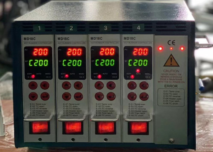 4Zone hot runner temperature controller |MD18C economical temperature controllers with cable,Blue Color