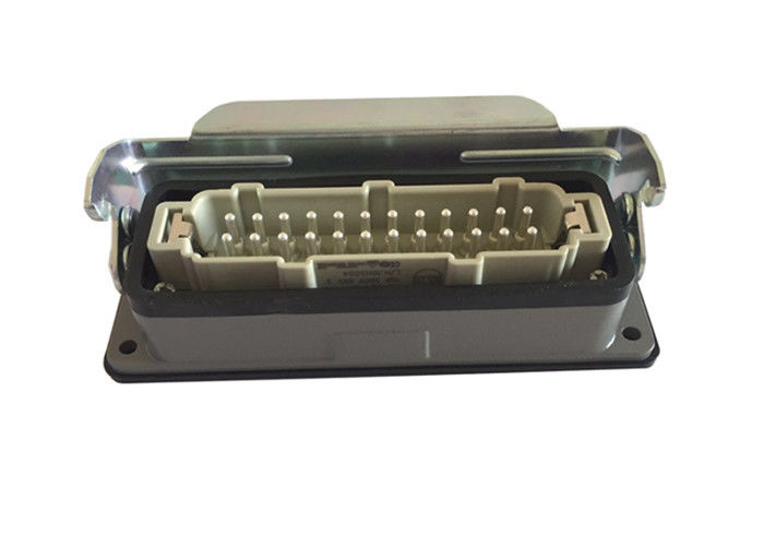 China hot runner connector 24 pin box 1 lever housing HE-024-M&H24B-HB-1L,Industrial heavy duty connnector
