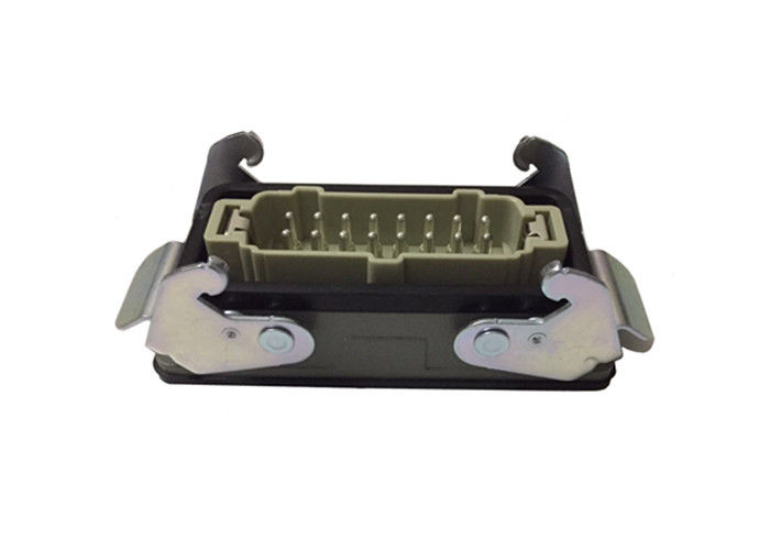 Standard hot runner connector 16 pin box 2 lever housing HE-016-M&H16B-HB-2L&H16B-AG,Industrial heavy duty connnector