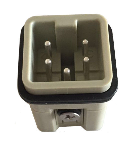 5Pin connector male insert HA-004-M IP65 protection degree,Heavy duty industrial connector