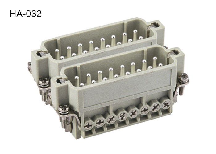32 Pin male connector screw terminal connector, HA-032-M Industrial heavy duty connector IP65 protection degree