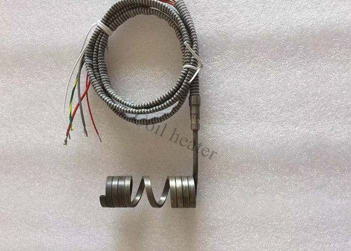 Customise hot runner mold heater|Coil heater with K type thermocouple section size2.2X4.2 ,5 wire from China